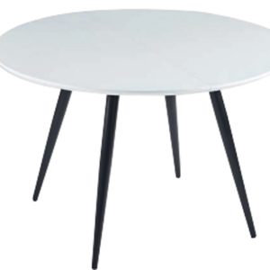 Mesa VALERA redonda extensible blanco