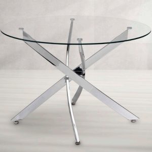 Mesa redonda cristal DUBLIN