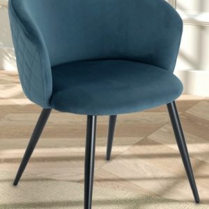 Sillón LIDO terciopelo azul