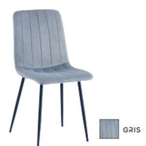 Silla RIO terciopelo GRIS